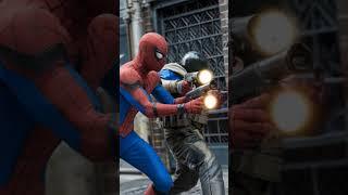 Spiderman gun battle in factory.#Spiderman #FactoryFight #SuperheroBattle #ActionScene #GunFight