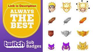 I will create custom sub badges for twitch subscriber badge