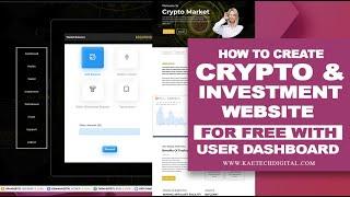 How To create A cryptocurrency & Investment WordPress Website With User Dashboard