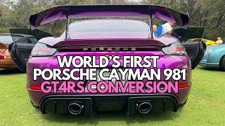 Porsche Cayman 981 to 718 GT4RS conversion! (4K!)
