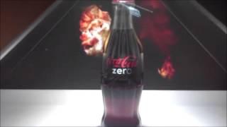Realfiction HD3 showcasing 3D Hologram for Coca Cola