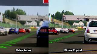 Pimax Crystal - Asetto Corsa comparison - Unbound XR