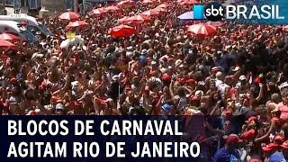 Carnaval do Rio de Janeiro tem desfile de mais de 40 blocos | SBT Brasil (10/02/24)