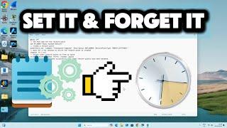 How to Automate Daily System Restore Points | Batch Script & Task Scheduler (Save Space Efficiently)