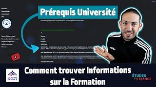 Comment trouver les Prérequis de l'université Campus France Algérie 2024/2025