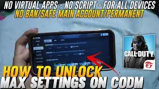 How To Unlock Max Settings - Ultra Graphics And Ultra Max FPS On Call Of Duty Mobile For All Devices