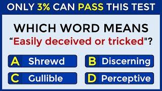 Only 3% Can Pass This Test | Match The VOCABULARY Words #13