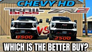 2025 Chevy Silverado HD: 2500 ZR2 VS 3500 Trail Boss - Is There Really A Difference???