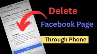 How to Delete Facebook Page Through Phone? || Deleting and Reactivating a Facebook Page #fbtricks