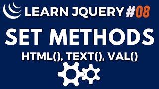 jQuery Set Methods | html(), text(), val(), attr() - jQuery JS Library Tutorial