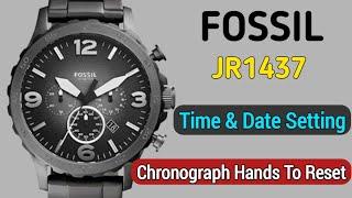 How to set time, date & chrono on FOSSIL JR1437