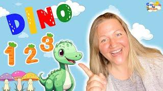 Hilf Dino seine Freunde zu finden und lerne über Buchstaben, Farben und Zahlen!