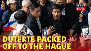 LIVE: Former Philippine President Duterte Forced Onto Plane To The Hague After ICC Arrest | N18G