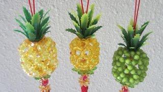 CNY TUTORIAL NO. 36 - Bead Craft (Hanging Pineapple)