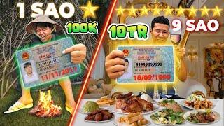 Thử Thách Cắm Trại Theo NGÀY THÁNG NĂM SINH Của Bản Thân 1 Sao vs 9 Sao | Cắm Trại 100k VS 10 Triệu