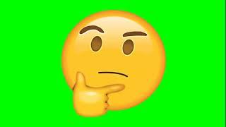 EMOJI DO WHATSAPP GIRANDO 3D CHROMA KEY (EMOJI THINKING 3D)