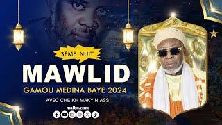 3ème Nuit Mawlid Medina Baye 2024 avec Cheikh Mouhamadoul Macky Ibrahim Niass. @malbntv