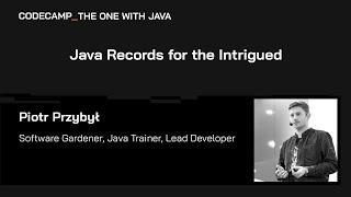 Java Records for the Intrigued, with Piotr Przybył