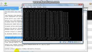 Menghubungkan debian server dan client windows ke internet menggunakan virtual box