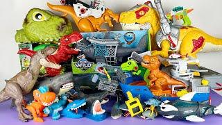 Jurassic World Unboxing Review Asmr Colorful Dinosaur T-rex Big Mouth Megalodon Shark