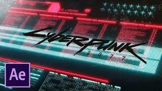 How to Make Cyberpunk 2077 Main Menu In Adobe After Effects Tutorial