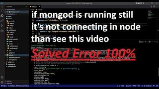 MongooseServerSelectionError: connect ECONNREFUSED ::1:27017 Solved this error.