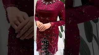 KEBAYA MAROON PESTA PERNIKAHAN LAMARAN KONDANGAN WISUDA #kebaya