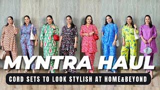 AFFORDABLE & STYLISH CO-ORD SETS  FROM MYNTRA YOU CAN WEAR EVERYWHERE | New Mom & WFH Friendly!