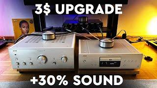 3$ UPGRADE +30% SOUND QUALITY Hi-End AUDIOPHILE MOD / DAMPER / Hi-Fi Accessories TWEAK DENON CD AMP