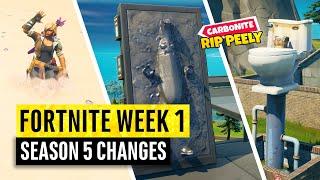 Fortnite | All Season 5 Map Updates and Hidden Secrets! WEEK 1 Zero Point