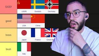 The BEST Nations in WAR THUNDER | Tier List