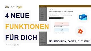 Insurgo-Update: Neues zu Insurgo Sign, Zapier & Outlook Add-in