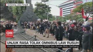 Demo Tolak Omnibus Law Rusuh di Sejumlah Daerah