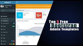 Top 5 Free Bootstrap Admin Templates | Download FREE Dashboard Template | LIVE DEMO