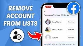 How to Remove Facebook Account from Account Lists