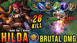 28 Pembunuhan!! Build Offlane Monster Hilda Brutal Damage - Build Top 1 Global Hilda ~ MLBB