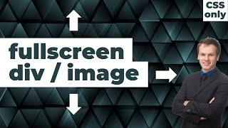 How to Make Image Full Screen in HTML CSS | Full-Screen Background Image | CSS Full Screen Overlay