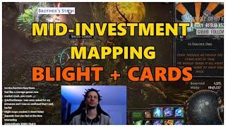 [PoE] Mid-investment mapping - Blight & cards in Valdo's Rest - Stream Highlights #553