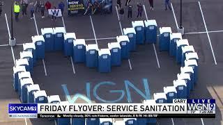 WGN Morning News (Skycam 9) Final Flyover with Sarah Jindra