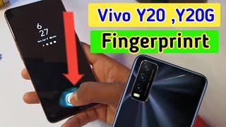 Vivo y20,y20g display fingerprint setting/Vivo y20 fingerprint screen lock/fingerprint sensor