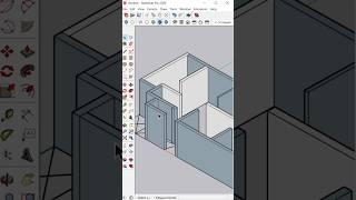 CAD Plan Import & Convert To 3D- SketchUp #shorts #sketchup #sketchuptutorial #3dmodeling #3d