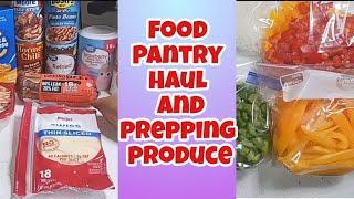 Food Pantry Haul // Food Bank // Prepping Produce For The Freezer #blessed #foodbank #food