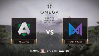 Alliance vs Team Nigma, OMEGA League: Europe, bo3, game 1 [Lost & Adekvat]