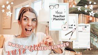 Music Teacher Planner Flip Through for Printable and Digital iPad Planners + Goodnotes Tutorial