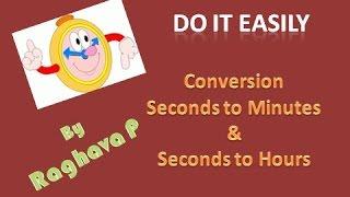 Excel: Convert Seconds to Minutes & Seconds to Hours