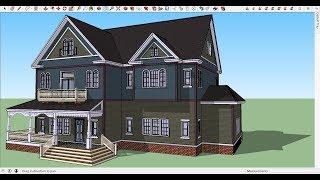 Realistic Victorian House Preview with SketchUP