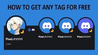 HOW TO GET ANY DISCORD TAG WITHOUT NITRO !