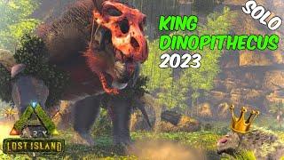 How to Beat the ALPHA Dinopithecus KING | Lost Island BOSS FIGHT | Solo EZ!!