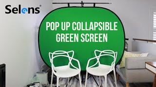 Knock yourself out with this portable Green Screen Backdrop by Selens