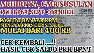 AKHIRNYA CAIR  KPM PKH BPNT CAIR SUSULAN SEPT-OKTOBER. BANYAK KPM MENGABARKAN PAGI INI. CEK..!!